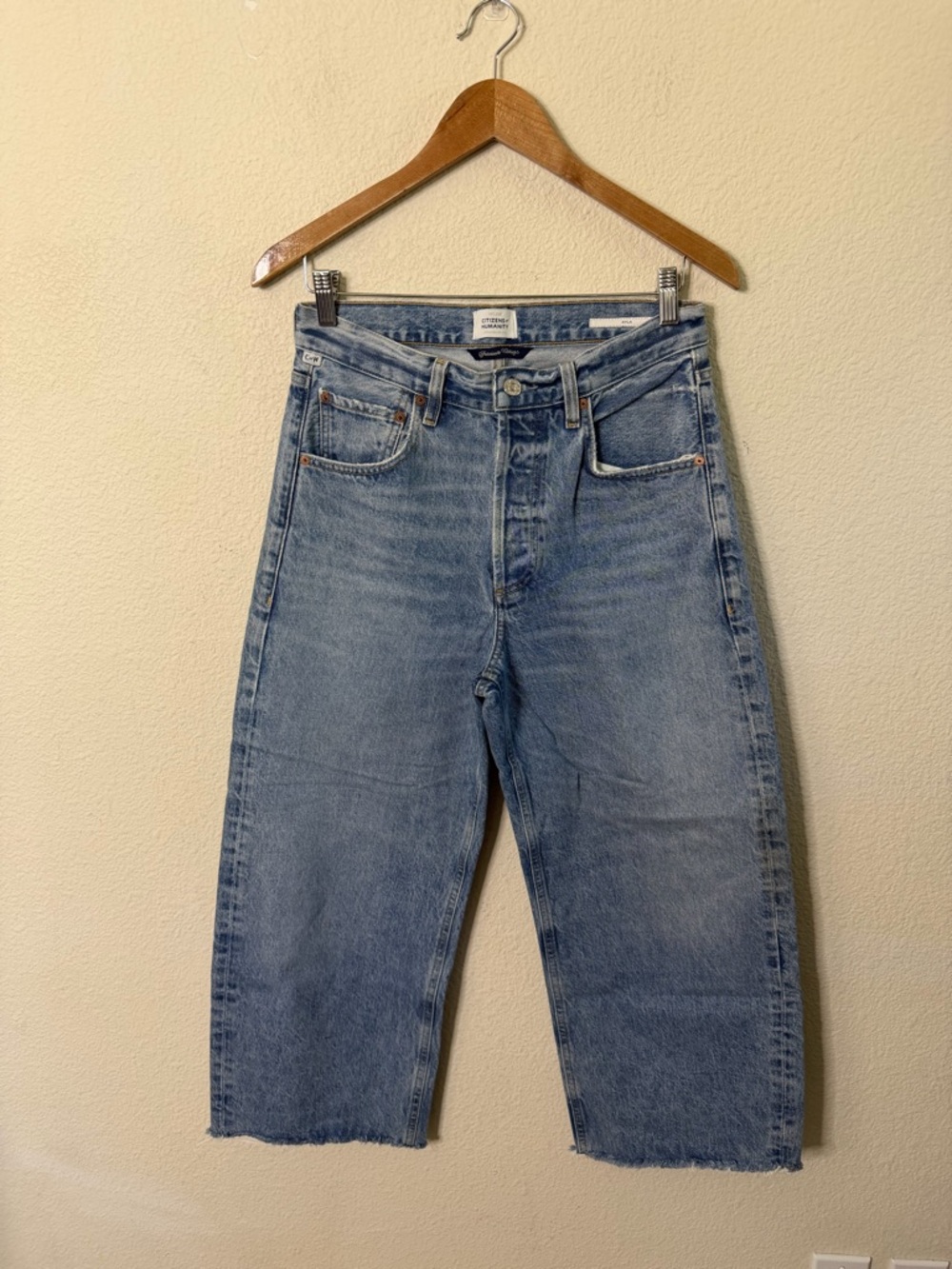 NEW Citizens Of Humanity Ayla Barrel Leg Crop Raw Hem in Sodapop Womens Size 26‎ - Picture 8 of 13
